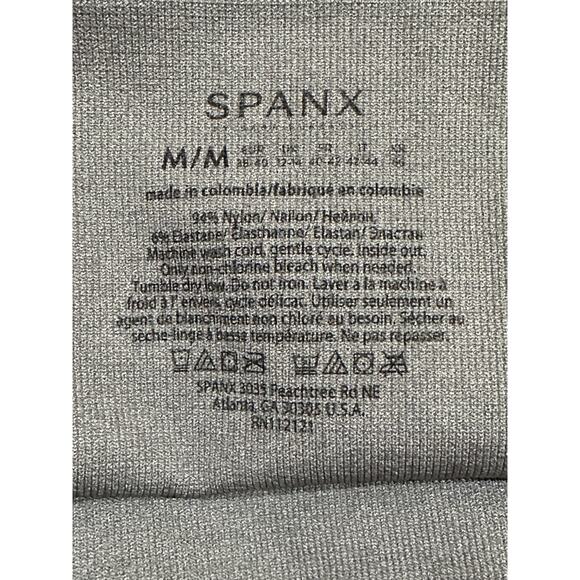 SPANX Look At Me Now Seamless Shapewear Gray Camo Cropped Leggings EUC - Picture 2 of 10